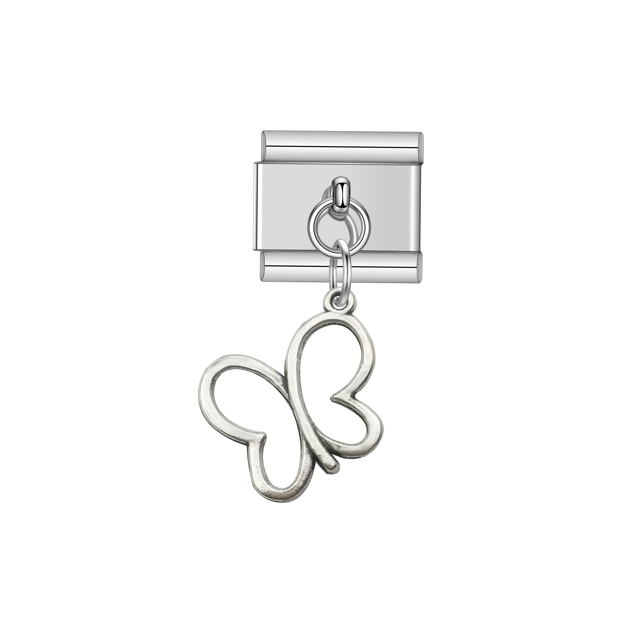 Lovely Butterfly Charm Links Bracelet Fit for 9mm Bracelet